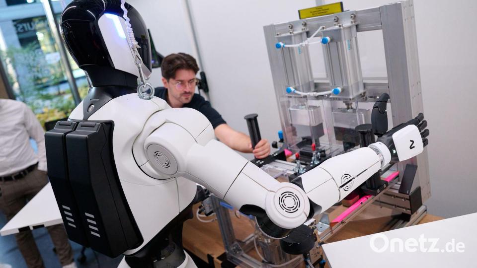 Ein Roboter im RoboGym. Bild: Sven Hoppe/dpa
