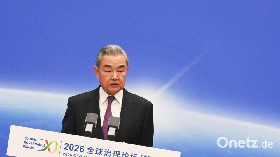 Chinas Außenminister Wang forderte in seiner Rede mehr Gleichberechtigung für den Globalen Süden. Bild: Johannes Neudecker/dpa