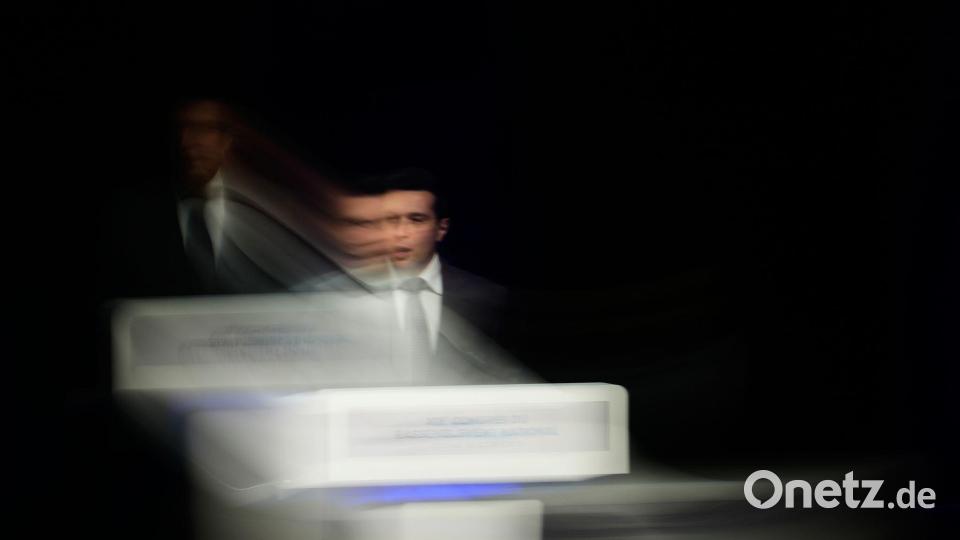 Jordan Bardella, Vorsitzender der rechtsextremen französischen Partei Rassemblement National. Bild: Teresa Suarez/AP/dpa