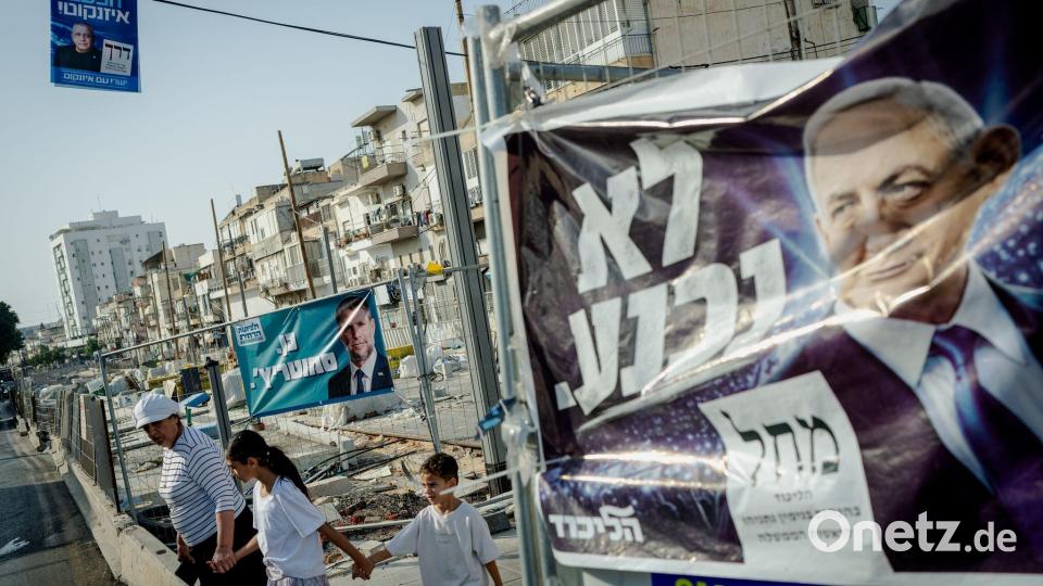 In Israel wird am Dienstag gewählt. Bild: Erik Marmor/dpa