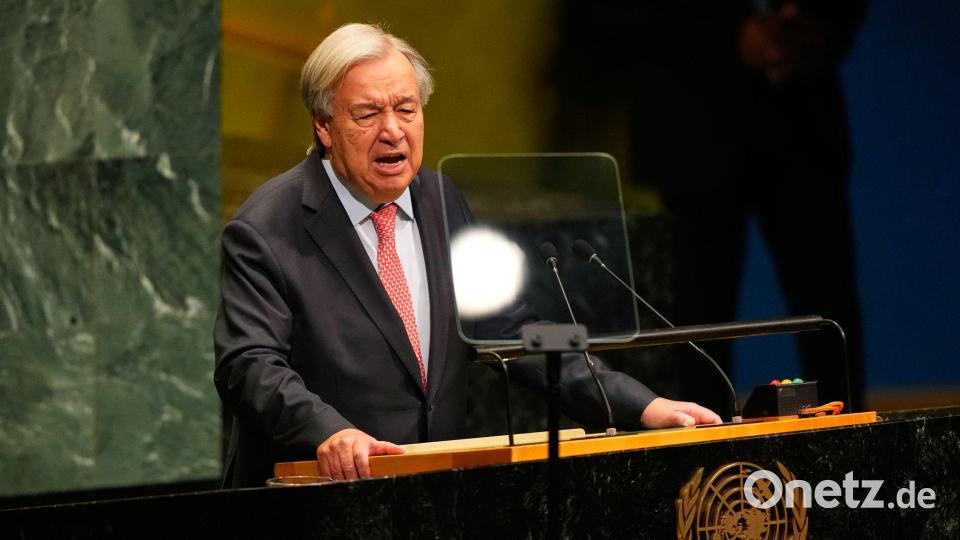 Guterres zeigte sich angesichts der Lage im Westjordanland besorgt. (Archivbild) Bild: Yuki Iwamura/AP/dpa