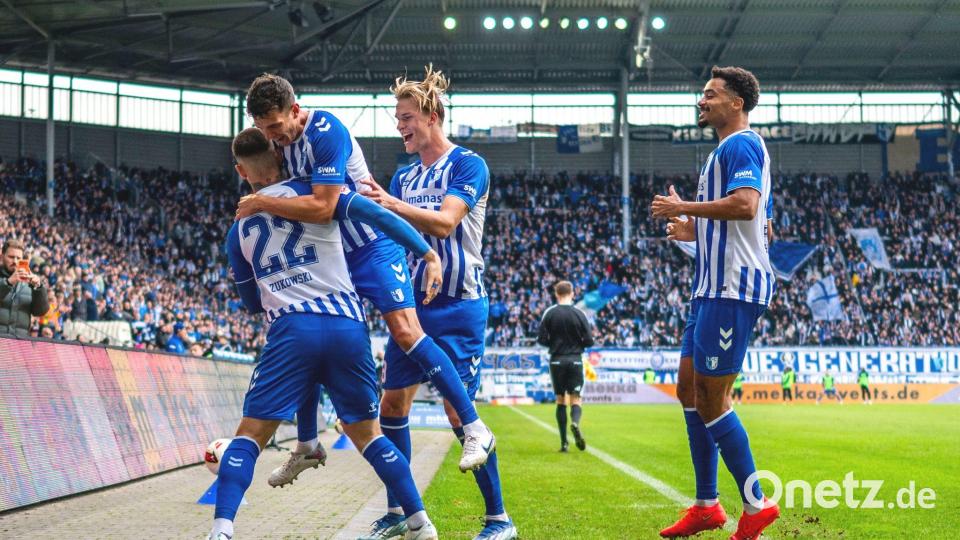 Magdeburg bejubelt seinen höchsten Saisonsieg. Bild: Julius Frick/dpa