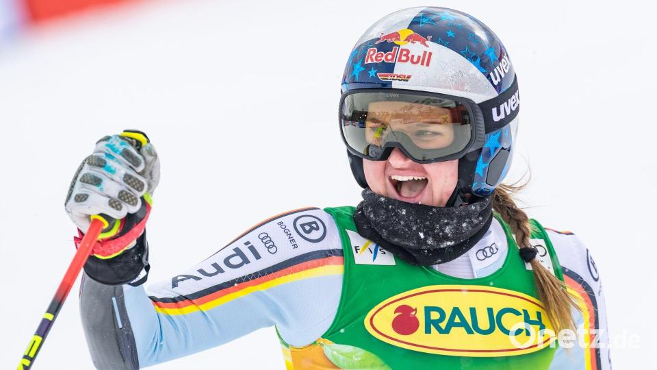 Gilt als Anwärterin auf den Gesamtweltcup: Emma Aicher. Bild: Expa/ Johann Groder/APA/dpa