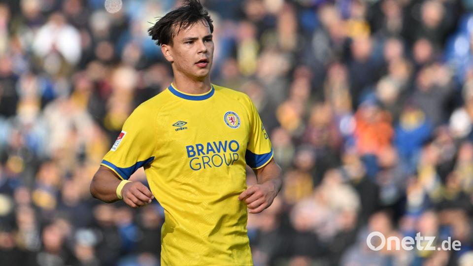 Brachte Eintracht Braunschweig in Führung: Max Marie. Bild: Swen Pförtner/dpa