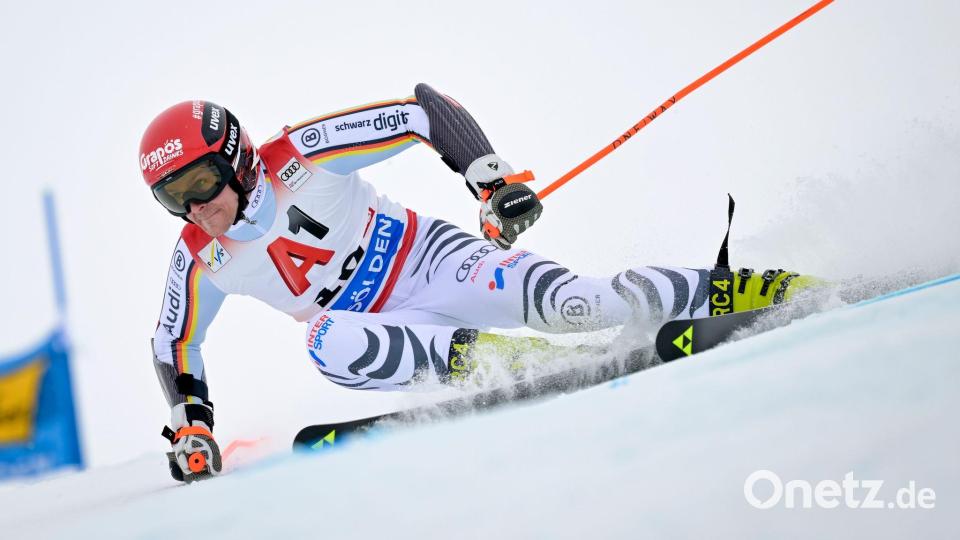 Fabian Gratz war beim Auftakt in Sölden bester Deutscher. Bild: Gian Ehrenzeller/KEYSTONE/dpa