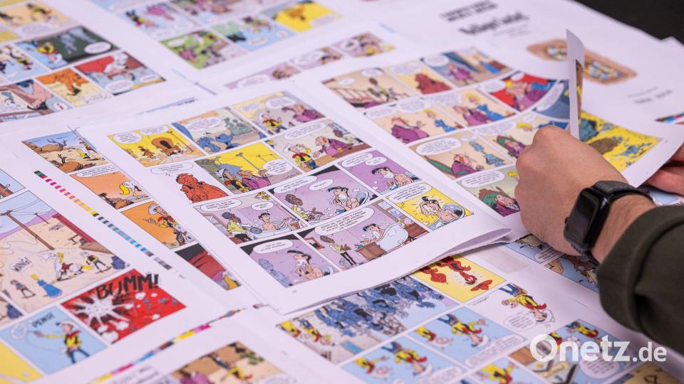 Mitte November 1946 erschien im Magazin „Spirou Almanach 1947“ die erste Geschichte mit dem Cowboy. Bild: Guido Kirchner/dpa
