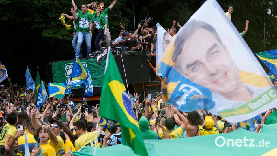 Flávio Bolsonaro verspricht ein härteres Vorgehen gegen Kriminelle. (Archivbild) Bild: Andre Penner/AP/dpa