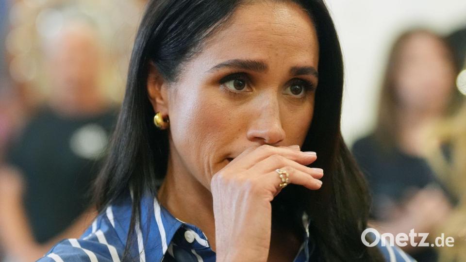 Meghan soll ihrem Vater per Brief mitgeteilt haben, dass er seine Enkel nie treffen werde. (Archivbild) Bild: Jonathan Brady/PA Wire/dpa