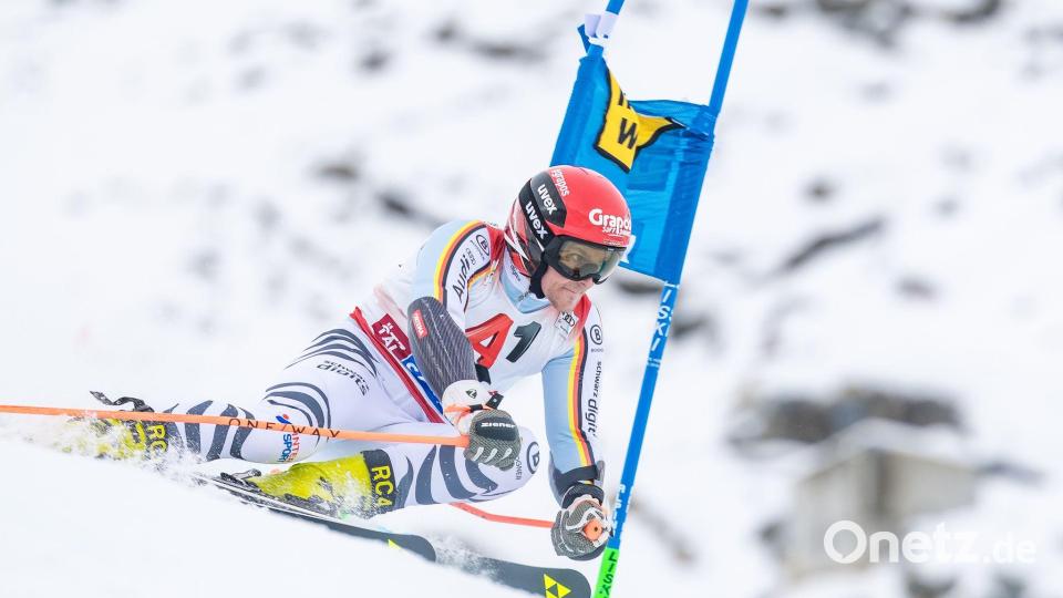 Bester Deutscher im Riesenslalom der Männer: Fabian Gratz. Bild: Expa/ Johann Groder/APA/dpa