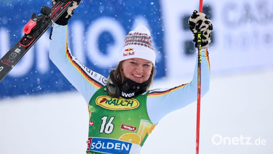 Dritte beim Saisonauftakt in Sölden: Emma Aicher. Bild: Marco Trovati/AP/dpa
