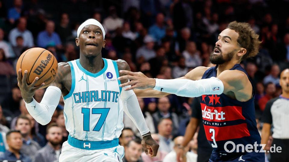 Für die Hornets von Dennis Schröder (l.) läuft es derzeit rund. Bild: Nell Redmond/AP/dpa