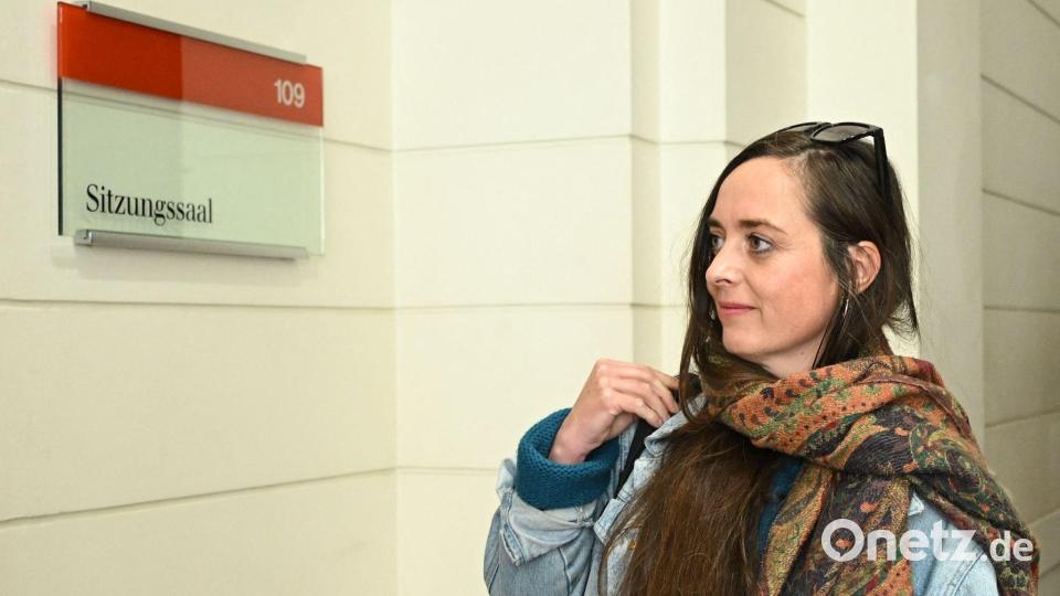 Die Abgeordnete Vanessa Emde nahm an einem Gespräch mit dem Vorstand der Linke-Fraktion und an einer Fraktionssitzung teil. Bild: Britta Pedersen/dpa