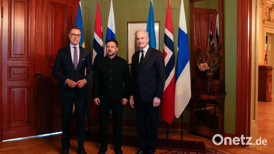 Finnland und Norwegen engagieren sich als Nachbarn Russland für eine Beendigung des Moskauer Angriffskrieges gegen die Ukraine. (Archivbild) Bild: Heiko Junge/Pool NTB/AP/dpa