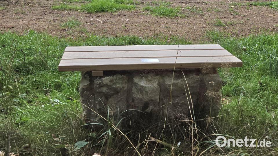Wanderer können sich auf einer neuen Holzbank ausruhen. Bild: jml