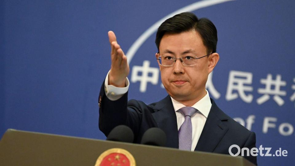 Chinas Außenamtssprecher Guo Jiakun kommentierte eine Frage zu einer Lösung des Boykotts nicht. (Archivbild) Bild: Johannes Neudecker/dpa