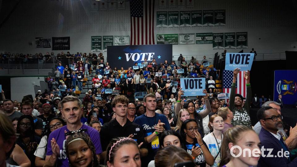 Der Wahlkampf in den USA biegt auf die Zielgerade ein: Nächsten Dienstag wird abgestimmt. (Archivbild) Bild: Paul Sancya/AP/dpa
