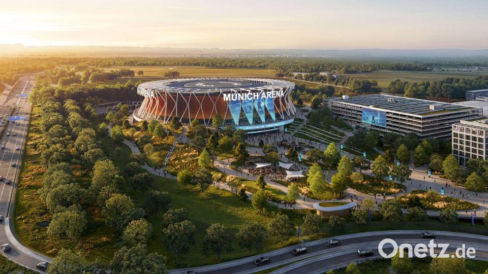 Wenn alles klappt, soll 2029 das erste Konzert stattfinden. Bild: -/SWMUNICH Real Estate | Populous | Henn | Latz+Partner/dpa