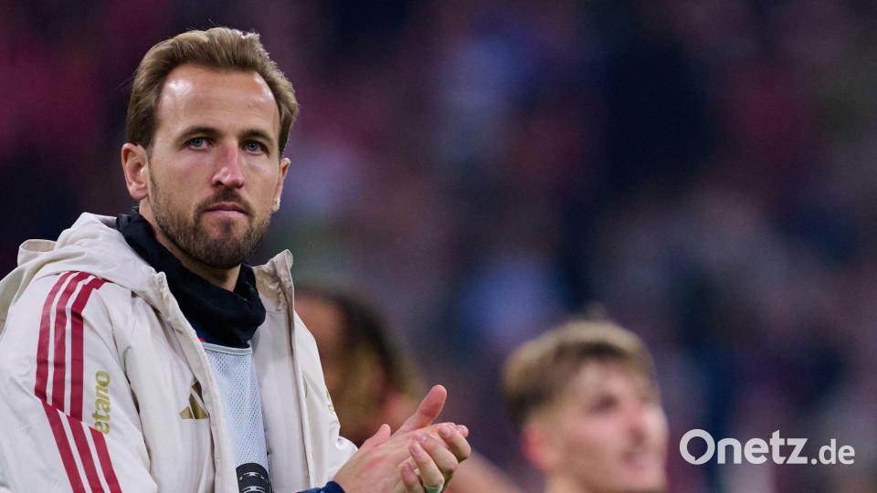 Harry Kane klatscht nach dem 6:1 gegen Magdeburg. Bild: Sven Hoppe/dpa