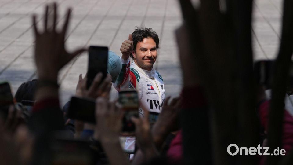 Er wurde von seinen Landsleuten gefeiert: Sergio Pérez vor seinem 300. Grand Prix. Bild: Eduarto Verdugo/AP/dpa