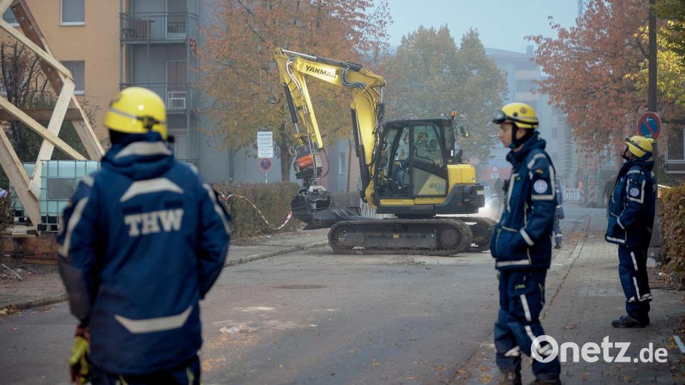 Als Explosionsursache steht Gas im Raum. Bild: Tizian Gerbing/dpa