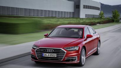 Bild: Audi
Der neue Audi A 8 muss es mit der S-Klasse von Mercedes und dem 7er BMW aufnehmen.