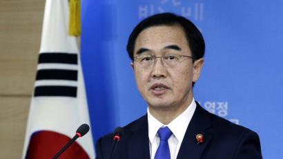 Der südkoreanische Vereinigungsminister Cho Myong Gyon warb für ein Treffen mit Vertretern Nordkoreas	Bild: Ahn Young-Joon/dpa
