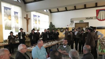 Die Jagdhornbläser "verblasen" die Strecke der Kreisgruppe im vergangenen Jahr. 	Bilder: eig (2)