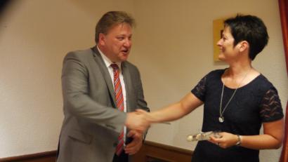 Zwei engagierte Kämpfer für die CSU: FU-Kreisvorsitzende Birgit Birner und der Fraktionsvorsitzende im  Kreistag, der Kastler Bürgermeister Stefan Braun