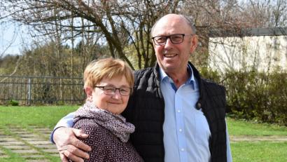 Gerd Lukas ist mit seiner Frau Vroni glücklich.