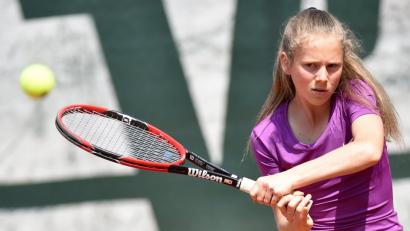 Michaela Jäger musste für ihren Einzel-Punkt über den Match-Tiebreak (10:7) gehen.  	Bild: A. Schwarzmeier
