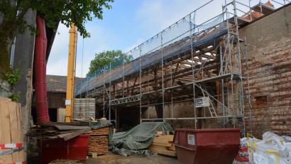 Die Arbeiten im Schafferhof gehen zügig voran.	Bild: jr