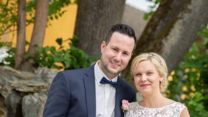 Christian und Regina Berger freuen sich  auf ihren gemeinsamen Lebensweg - und auch auf ihren Nachwuchs. 	Bild: fvo