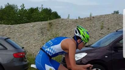 Julian Wohlfart ist für den Start der Triathlon-Bundesliga gerüstet. Das zeigt der Sieg in Deggendorf.  	Bild: exb