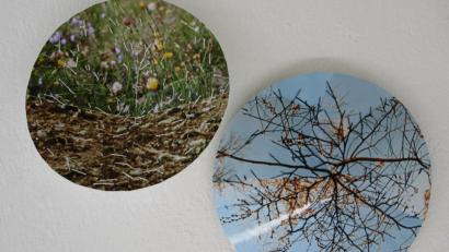 Bild: Susanne Wolke
Die aus Fotos zusammengenähten Collagen der Südkoreanerin Gisoo Kim zeigen "neue Landschaften".