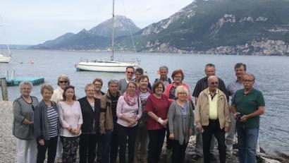 Bild: exb
Die Gruppe des Männergesangverein genießt den Urlaub am Gardasee und in der Umgebung.