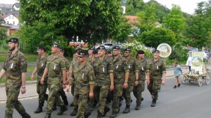 Bild: dl
Soldaten der Patenkompanie aus Pfreimd.