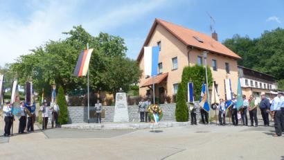 Bild: sl
Am Mahnmal findet das Kreiskriegertreffen statt