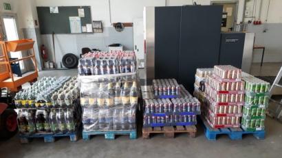 Bild: Bundeszollverwaltung
Sichergestelltes Bier in Dosen und Flaschen