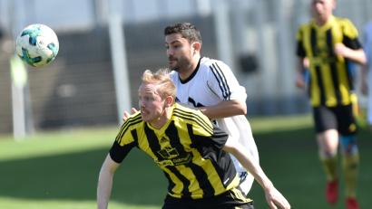 Bild: Alfred Schwarzmeier
Aufsteiger SV Grafenwöhr (vorne Thomas Rahn) freut sich auf attraktive Gegner in der Bezirksliga Nord.