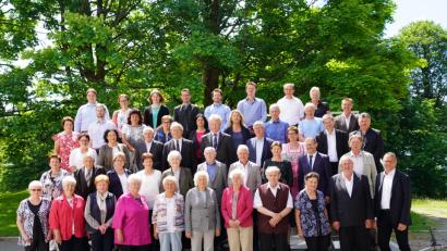 Bild: fvo
Kommunionjubiläum in der Pfarrei St. Sebastian Waldthurn.
