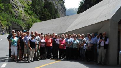 Bild: Adam, Johann
In der Via Mala Schlucht im Schweizer Kanton Graubünden wurde eine Erinnerungsfoto geschossen.