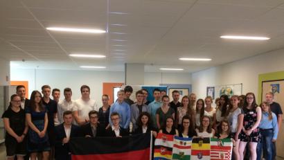 Bild: plym
Die Teilnehmer der 10. Klassen konnten für einen Tag lang in die Rolle von Politikern schlüpfen.