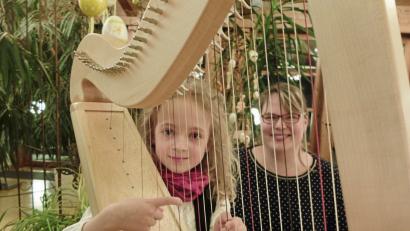 Bild: exb
Auch nichtalltägliche Instrumente wie Harfe kann man an der Musikschule Marktredwitz  erlernen.