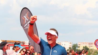 Bild: exb
Stephan Pollert beim Zieleinlauf.