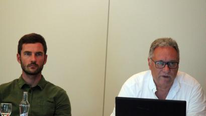 Bild: stg
Andreas Hacke (l.) und Klaus Stiefler stellten den SEEK-Entwurf im Kemnather Stadtrat vor.