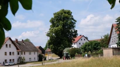 Bild: le
Im Ortszentrum von Steinfrankenreuth wird heuer der  Gottesdienst auf dem Land gefeiert.