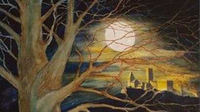 Bild: twi
Der Kalte Baum - gemalt von Ernst Umann, frei nach Dürers  "Ritter, Tod und Teufel".