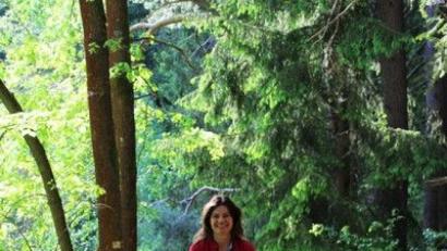 Bild: hfz
Angela Scharnagl ist als Rangerin im Geopark unterwegs.