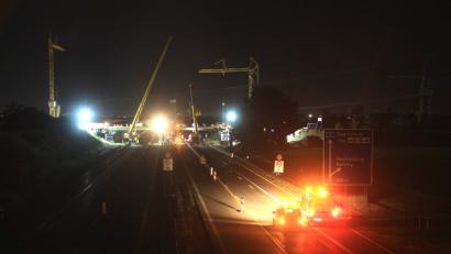 Bild: Auer, Alexander
A3 gesperrt: An drei brücken wurde gleichzeitig gearbeitet.