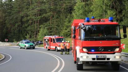 Bild: Jürgen Masching
Ein Motorradfahrer aus Hirschau kam am Montagnachmittag auf der B8 zwischen Deining und Neumarkt ins Rutschen.